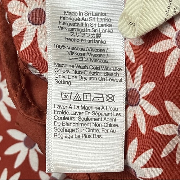 MADEWELL Paperbag Button-Front Mini Skirt in Falling Daisies, XL - Picture 8 of 9